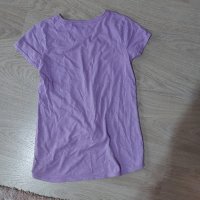 Лилава блуза с къс ръкав , снимка 2 - Тениски - 43621741