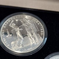 Сребърни руски монети-Олимпиада 1980, снимка 4 - Нумизматика и бонистика - 42959138