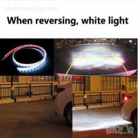 Многоцветна RGB Стоп LED светеща сигнална лента за багажник на кола, светодиодна цветомузика, снимка 7 - Аксесоари и консумативи - 28100607