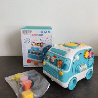 Нова детска играчка Автобус със светлина и музика дете бебе подарък игра, снимка 8 - Музикални играчки - 40828790