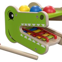 НОВИ! Ксилофон с чукче и топчета Крокодил, снимка 3 - Музикални играчки - 43515938