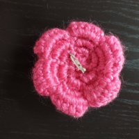 Дамска брошка цвете в розово, снимка 3 - Други - 36858217