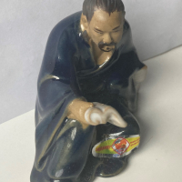 Китайска порцеланова фигурка мъдрец, снимка 3 - Антикварни и старинни предмети - 36410103