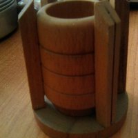Дървен моливник сувенир 1, снимка 2 - Други ценни предмети - 37009018