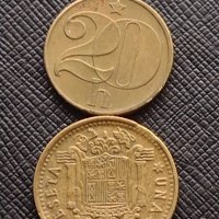 Лот монети от цял свят 10 броя БЕЛГИЯ ИСПАНИЯ АМЕРИКА ЗА КОЛЕКЦИЯ ДЕКОРАЦИЯ 30733, снимка 2 - Нумизматика и бонистика - 43394973