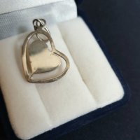 Висулка сърце сребро със Swarovski, снимка 3 - Колиета, медальони, синджири - 28042582