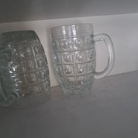 Комплект 6 стъклени халби за бира, снимка 2 - Други стоки за дома - 42944641