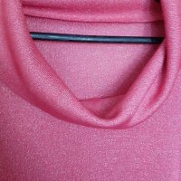 Дамска розова блуза, снимка 2 - Блузи с дълъг ръкав и пуловери - 27015104