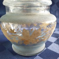 Старинна стъклена бомбониера, снимка 5 - Сервизи - 39880691