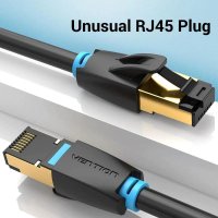 Vention удължителен кабел Cat.8 SSTP Extension Patch Cable 0.5M Black 40Gbps - IKHBD, снимка 7 - Мрежови адаптери - 43467929
