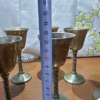 Метални чаши за ракия бронз месинг , снимка 6 - Антикварни и старинни предмети - 43899514
