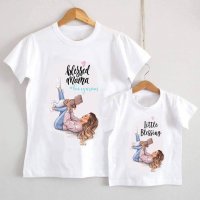 Комплект тениски или блузи за мама и дете Мама и аз бебе , снимка 4 - Детски тениски и потници - 33131238