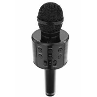 Караоке микрофон с черен високоговорител, снимка 3 - Микрофони - 36798715