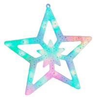 Светеща Звезда/27см./35 цветни лампички, снимка 2 - Коледни подаръци - 43035798