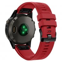 Силиконова каишка GARMIN Fenix 6, 6X, Pro, Solar лилав цвят, снимка 10 - Каишки за часовници - 35580446