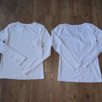 Лот 2 броя Нови Бели дамски блузи с дълъг ръкав S размер, снимка 2 - Блузи с дълъг ръкав и пуловери - 42947171