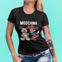 Дамски тениски Moschino принт Още модели, снимка 7 - Тениски - 36683608