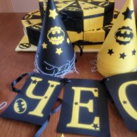 Тематична украса за рожден ден с Батман жълто и черно , снимка 1 - Други услуги - 37239539