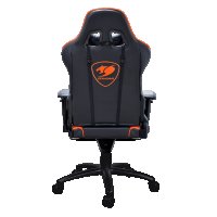 Геймърски стол COUGAR Armor S Ергономичен геймърски стол Черно - оранжев Дишащата PVC кожа, снимка 3 - Столове - 33391541