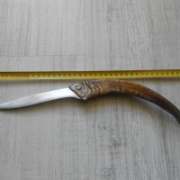 ЛОТ от 2 бр. стари ножове с дръжки от РОГ ! ловен стар нож ножка ножче, снимка 7 - Колекции - 34708600
