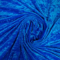 Плат италианско еластично синьо кадифе, снимка 2 - Клинове - 35207076