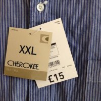 30% намаление за чисто нова риза марка CHEROKEE с етикет, закупена от Англия , снимка 3 - Ризи - 28430606