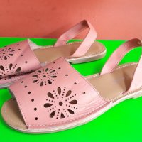 Английски дамски сандали естествена кожа-3 цвята, снимка 4 - Сандали - 28539330