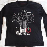 тениска с дълъг рукав 100 % digital, снимка 1 - Тениски - 43442015