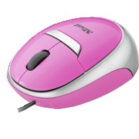 Retractable Optical Mini Mouse MI-2850Sp - pink, снимка 1 - Клавиатури и мишки - 27825309