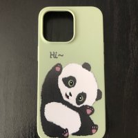 Силиконов калъф за Iphone 13 Pro с панда, снимка 1 - Калъфи, кейсове - 36826153