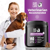 Мултивитамини за кучета 140 дъвчащи добавки без ГМО, без пълнители и без глутен, снимка 7 - За кучета - 44087561