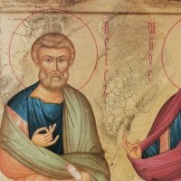 Икона Св.Св. Петър и Павел  НАЛИЧНА, снимка 4 - Икони - 37215739
