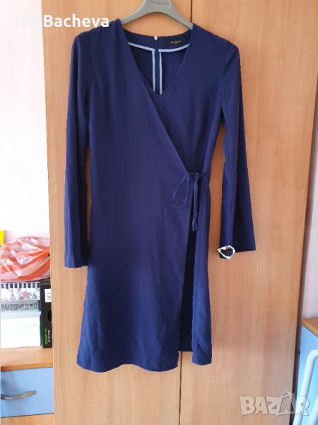 Елегантна тъмно синя рокля "Reserved", снимка 1