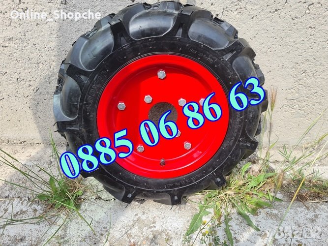 Гуми за мотофреза, мотоблок с джанти, външни и вътрешни гуми, джанти - 4х8, 4х10, 5х10, 5х12, 4х12, снимка 1