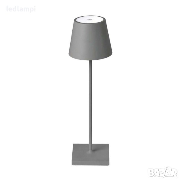 Настолна LED Лампа 3W Димиране Сива Презареждане Топло Бяла Светлина, снимка 1