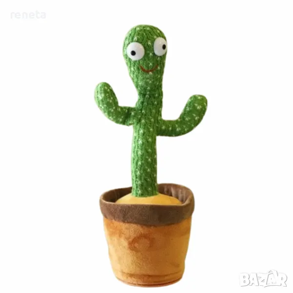 Играчка кактус, Интерактивна, Повтаря,Пее, танцува, USB зареждане, снимка 1