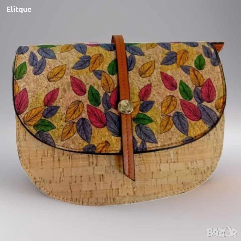 Интересна дамска чанта  на листа, снимка 1