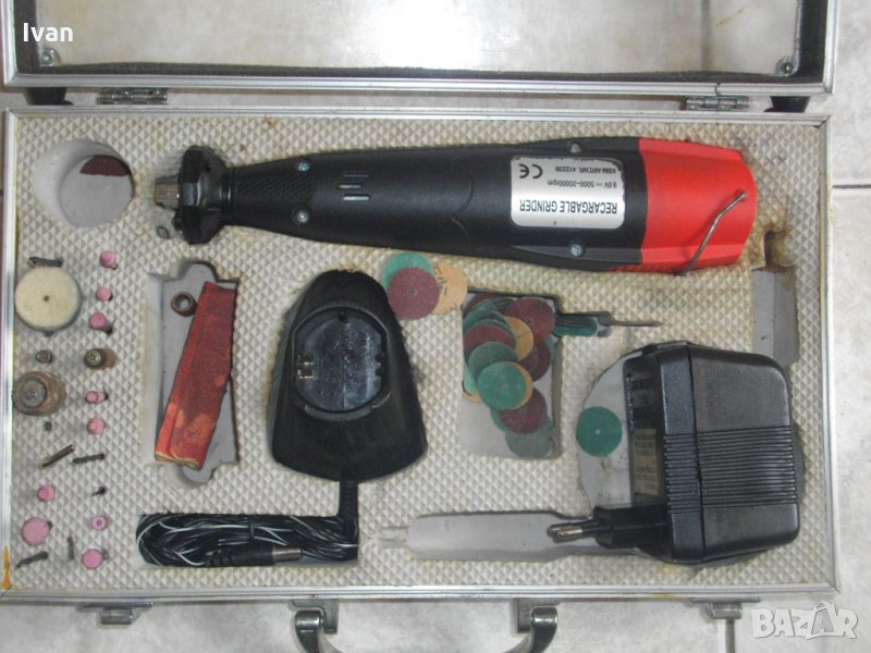 ЗА РЕМОНТ-ЗА ЧАСТИ-9,6 Волта-Акумулаторна-Мини Дрелка-Шлифовалка-Холандска-Комплект, снимка 1