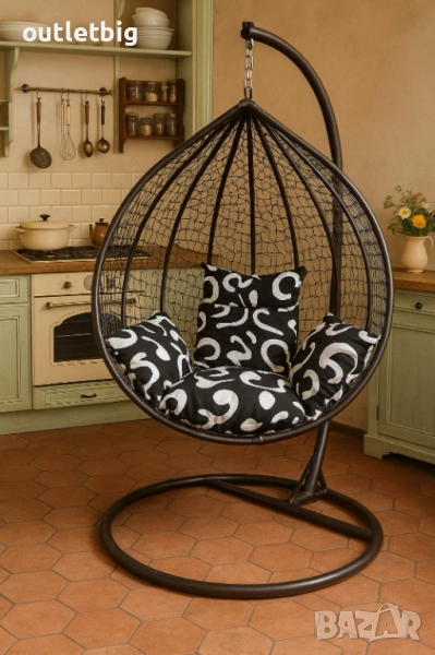 Градинска висяща люлка тип гнездо,яйце–Промоция!, снимка 1