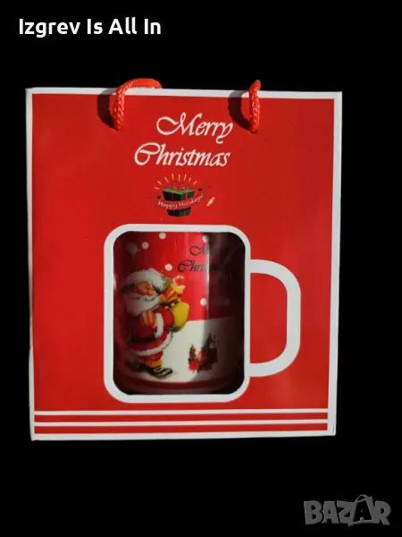 Оригинален коледен подарък чаша в оригинална опаковка и лъжичка, снимка 1