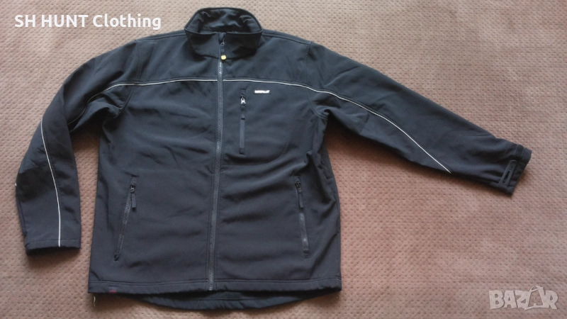 CATERPILAR Softshell Work Jacket размер XL работна горница вятърно устойчива W4-218, снимка 1