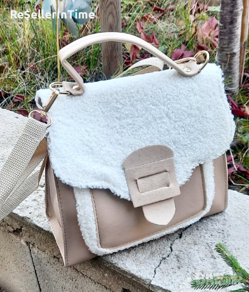 Нова конвертируема чанта/раничка в бежово , снимка 1