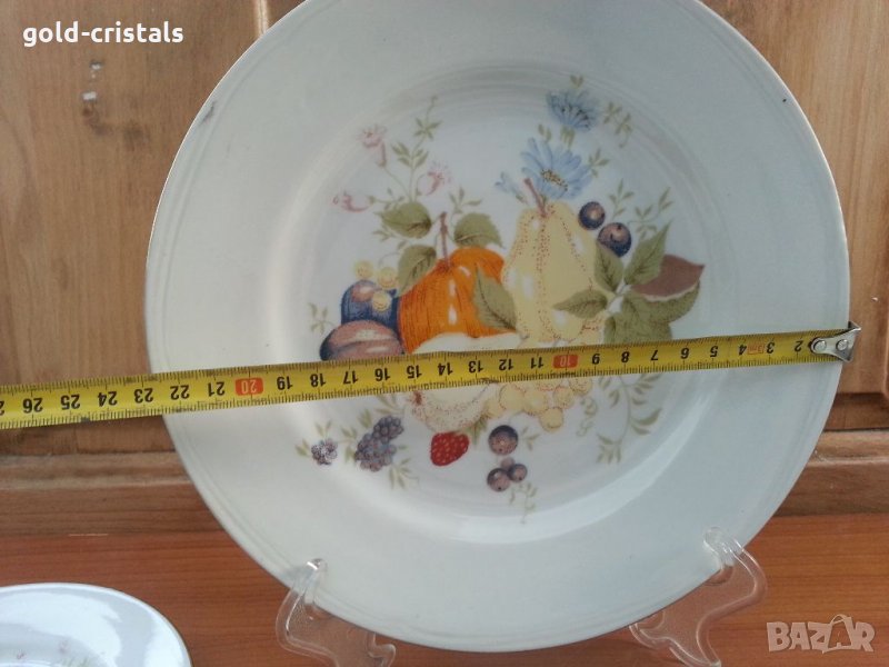 Стар български порцелан плато, снимка 1