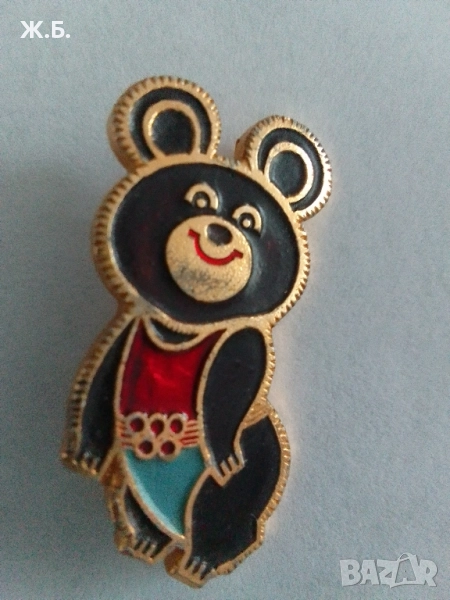 Значка Мишка олимпийски , снимка 1