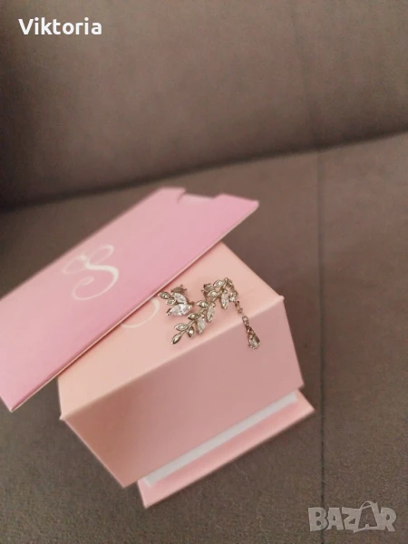 сребърни обеци , снимка 1
