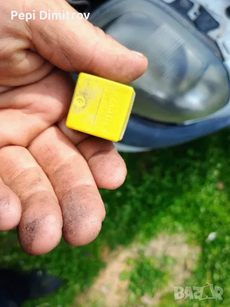 Реле ел. вентилатор жълта маркировка 12V/40A Clio, Kangoo, Megane, Renault 7700844253, снимка 1