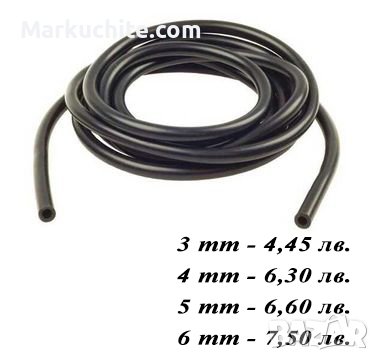 Черен силиконов маркуч за вакуум 3мм,4мм,5мм,6мм, снимка 1