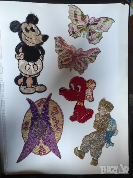 стари бродирани апликации., снимка 1