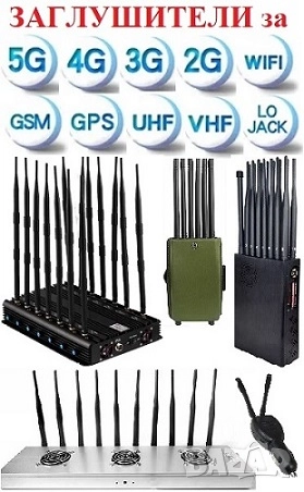 Заглушители за GSM, GPS, WiFi, Bluetooth, снимка 1