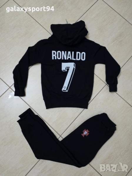 Тъмно син Анцуг Роналдо Португалия 2025 Комплект памучен, снимка 1